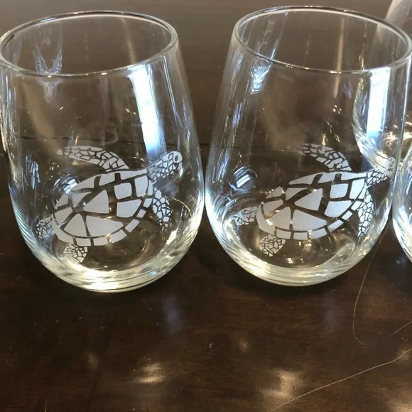 Costal Stemless Wine Glasses - Picture 4 of 6